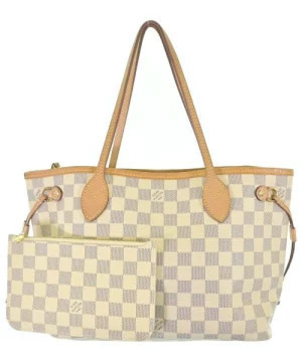 Louis Vuitton Neverfull tote bag Damier Azur Ivory White
